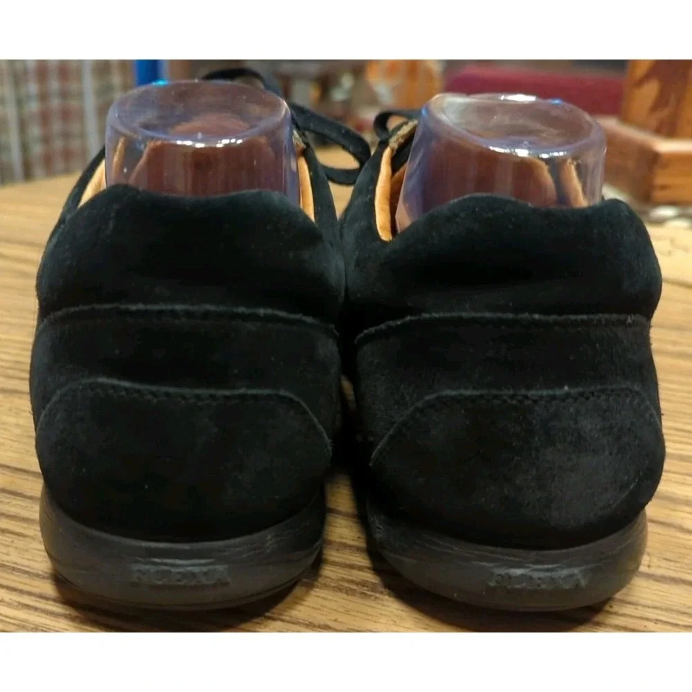 Men's Black Suede Flexa Shoes Size 8.5 Made In‎ Italy